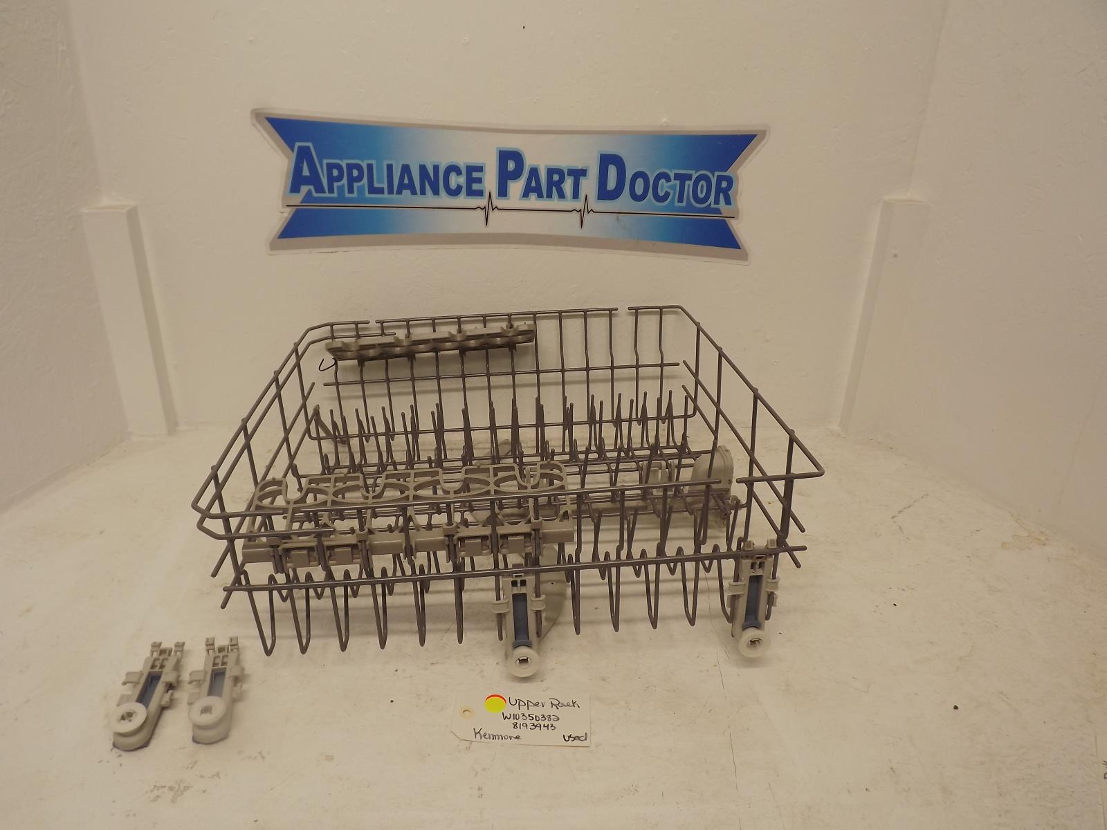 Kenmore Dishwasher W10350382 8193943 Upper Rack Used Kenmore Dishwasher W10350382 8193943 Upper Rack Used